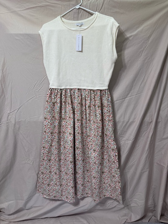 Baltic Born Dresses & Skirts - Baltic Born Cream Knit Top with Pink Floral Skirt Girls Casual Dress